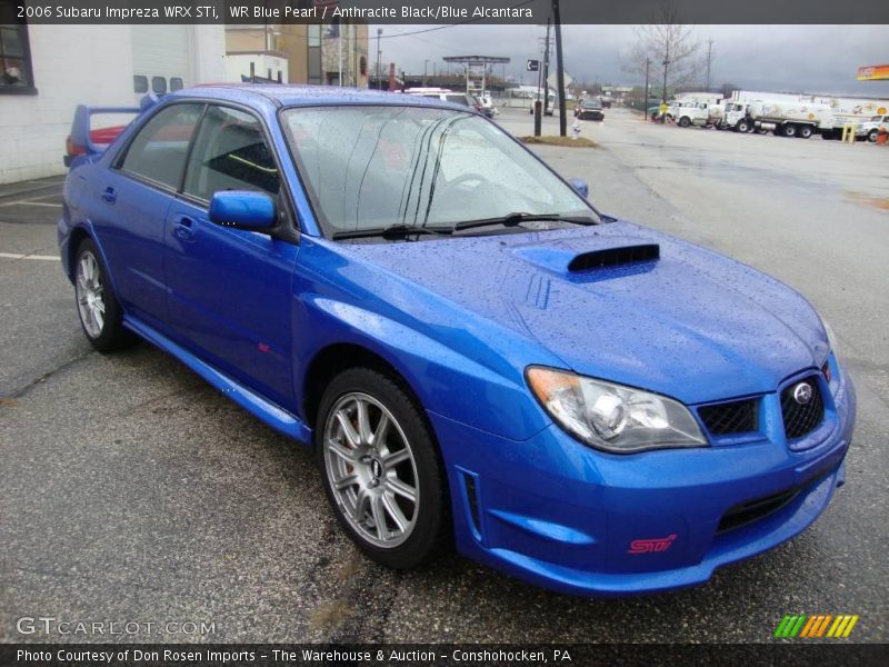 WR Blue Pearl / Anthracite Black/Blue Alcantara 2006 Subaru Impreza WRX STi
