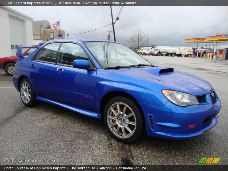 WR Blue Pearl / Anthracite Black/Blue Alcantara 2006 Subaru Impreza WRX STi