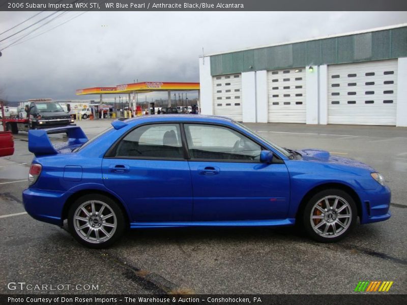 WR Blue Pearl / Anthracite Black/Blue Alcantara 2006 Subaru Impreza WRX STi