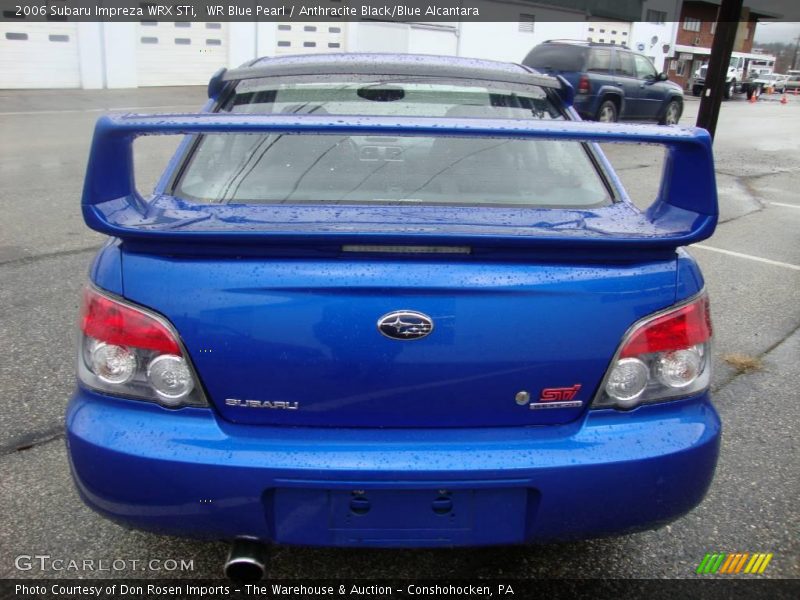 WR Blue Pearl / Anthracite Black/Blue Alcantara 2006 Subaru Impreza WRX STi