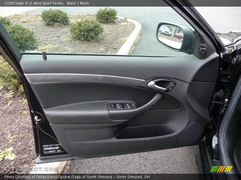 Black / Black 2008 Saab 9-3 Aero Sport Sedan