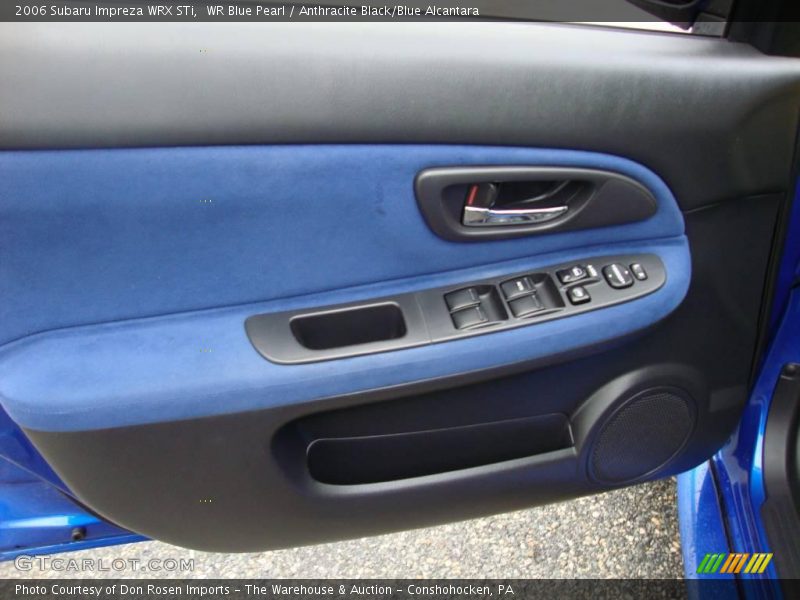 WR Blue Pearl / Anthracite Black/Blue Alcantara 2006 Subaru Impreza WRX STi