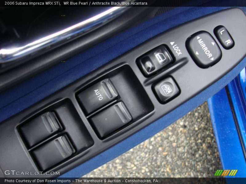 WR Blue Pearl / Anthracite Black/Blue Alcantara 2006 Subaru Impreza WRX STi