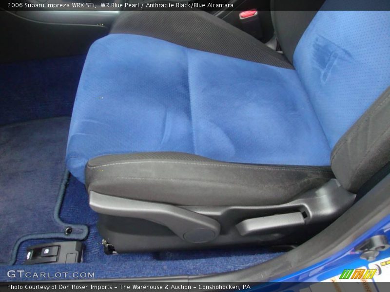 WR Blue Pearl / Anthracite Black/Blue Alcantara 2006 Subaru Impreza WRX STi