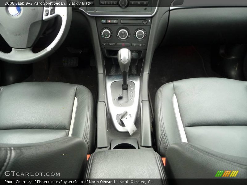 Black / Black 2008 Saab 9-3 Aero Sport Sedan