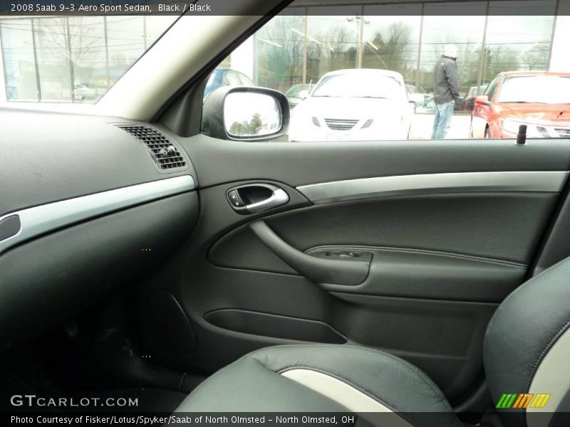 Black / Black 2008 Saab 9-3 Aero Sport Sedan