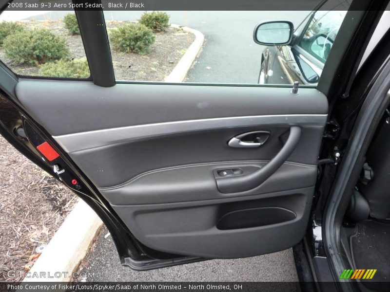 Black / Black 2008 Saab 9-3 Aero Sport Sedan