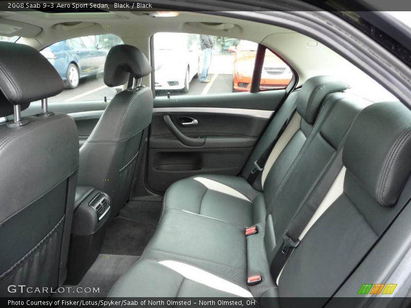 Black / Black 2008 Saab 9-3 Aero Sport Sedan