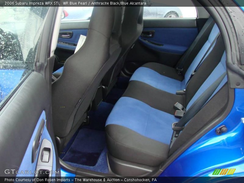 WR Blue Pearl / Anthracite Black/Blue Alcantara 2006 Subaru Impreza WRX STi