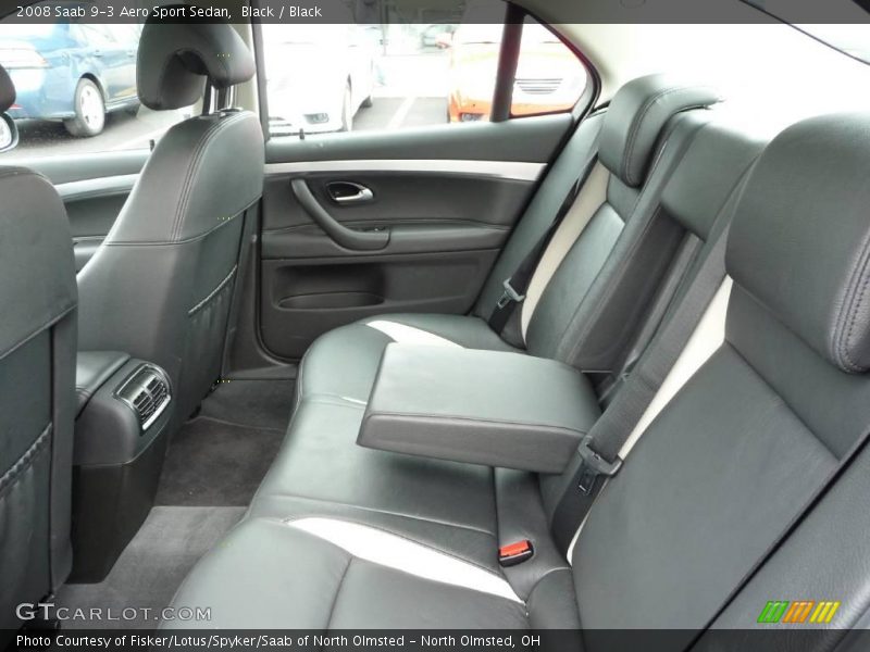 Black / Black 2008 Saab 9-3 Aero Sport Sedan