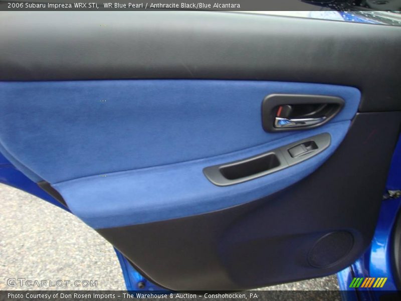 WR Blue Pearl / Anthracite Black/Blue Alcantara 2006 Subaru Impreza WRX STi