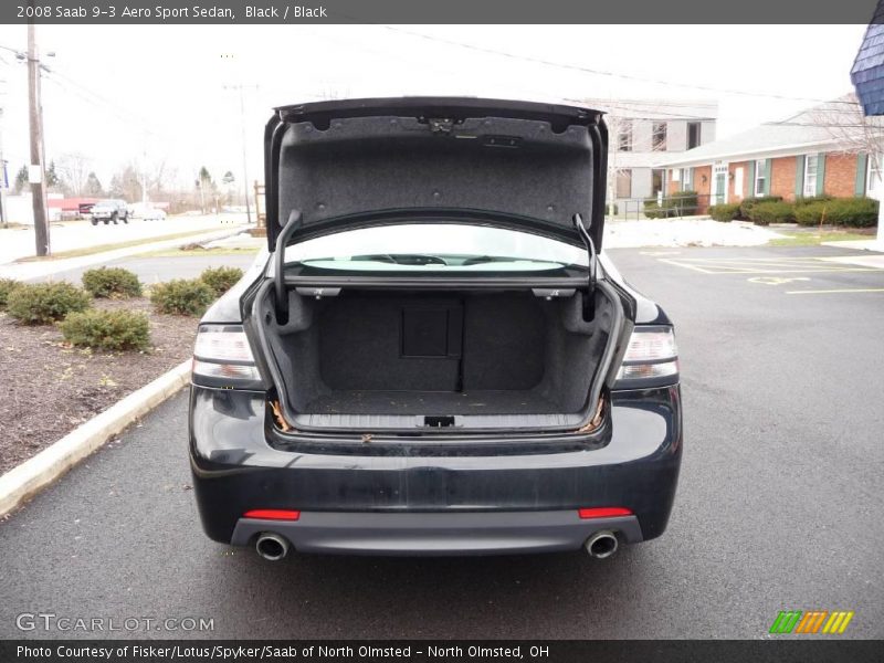 Black / Black 2008 Saab 9-3 Aero Sport Sedan