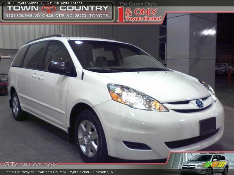Natural White / Stone 2008 Toyota Sienna LE