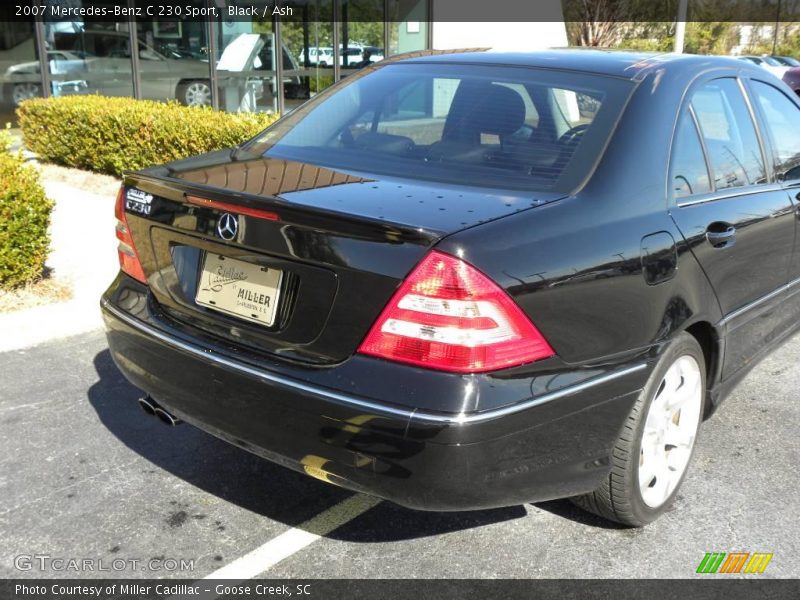 Black / Ash 2007 Mercedes-Benz C 230 Sport