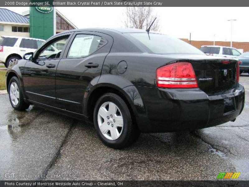 Brilliant Black Crystal Pearl / Dark Slate Gray/Light Slate Gray 2008 Dodge Avenger SE