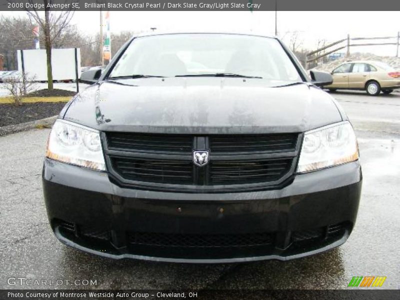 Brilliant Black Crystal Pearl / Dark Slate Gray/Light Slate Gray 2008 Dodge Avenger SE