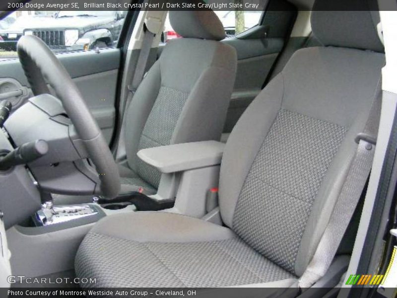 Brilliant Black Crystal Pearl / Dark Slate Gray/Light Slate Gray 2008 Dodge Avenger SE