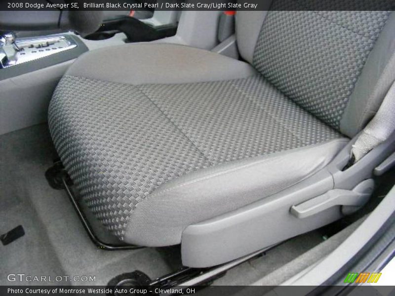 Brilliant Black Crystal Pearl / Dark Slate Gray/Light Slate Gray 2008 Dodge Avenger SE