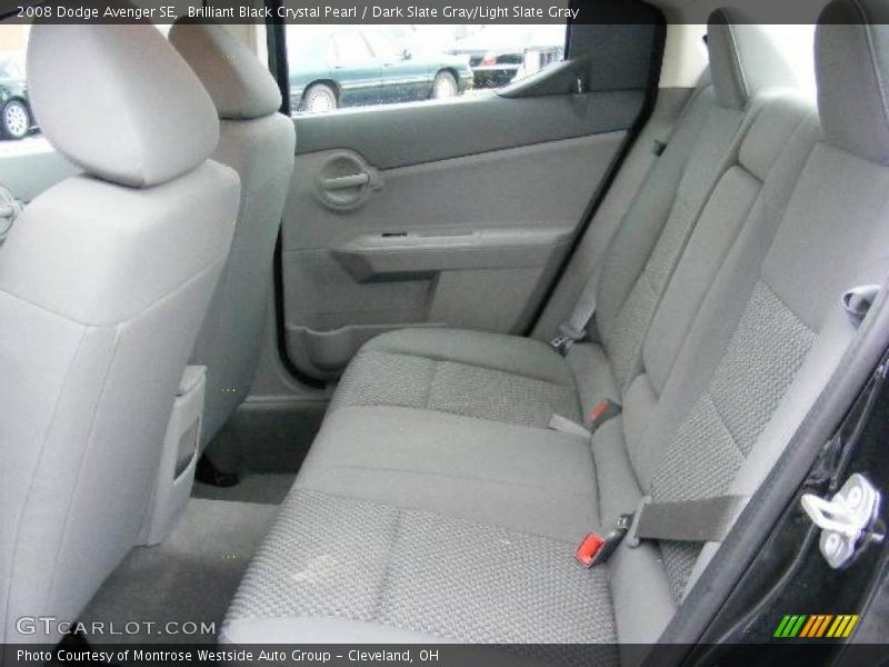 Brilliant Black Crystal Pearl / Dark Slate Gray/Light Slate Gray 2008 Dodge Avenger SE