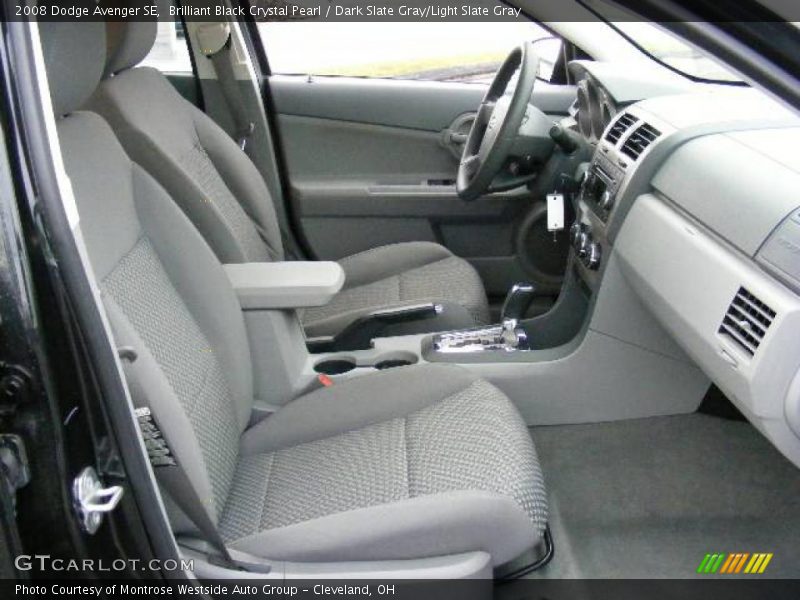 Brilliant Black Crystal Pearl / Dark Slate Gray/Light Slate Gray 2008 Dodge Avenger SE