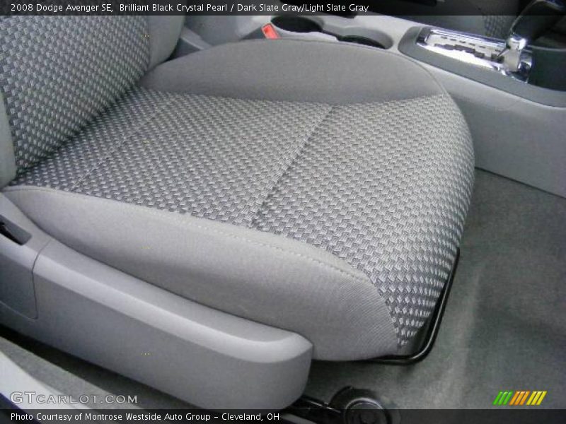 Brilliant Black Crystal Pearl / Dark Slate Gray/Light Slate Gray 2008 Dodge Avenger SE