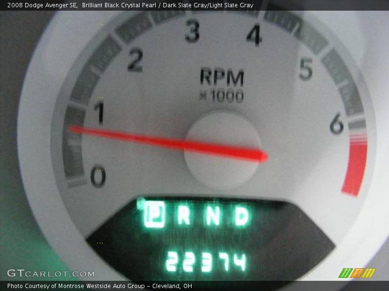 Brilliant Black Crystal Pearl / Dark Slate Gray/Light Slate Gray 2008 Dodge Avenger SE