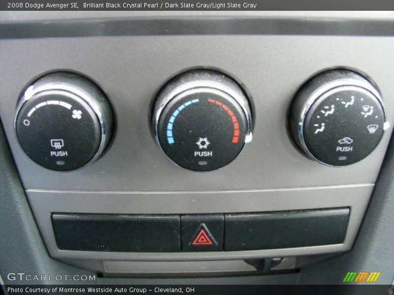 Brilliant Black Crystal Pearl / Dark Slate Gray/Light Slate Gray 2008 Dodge Avenger SE