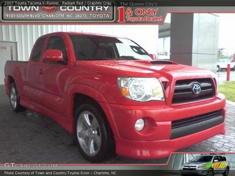 Radiant Red / Graphite Gray 2007 Toyota Tacoma X-Runner
