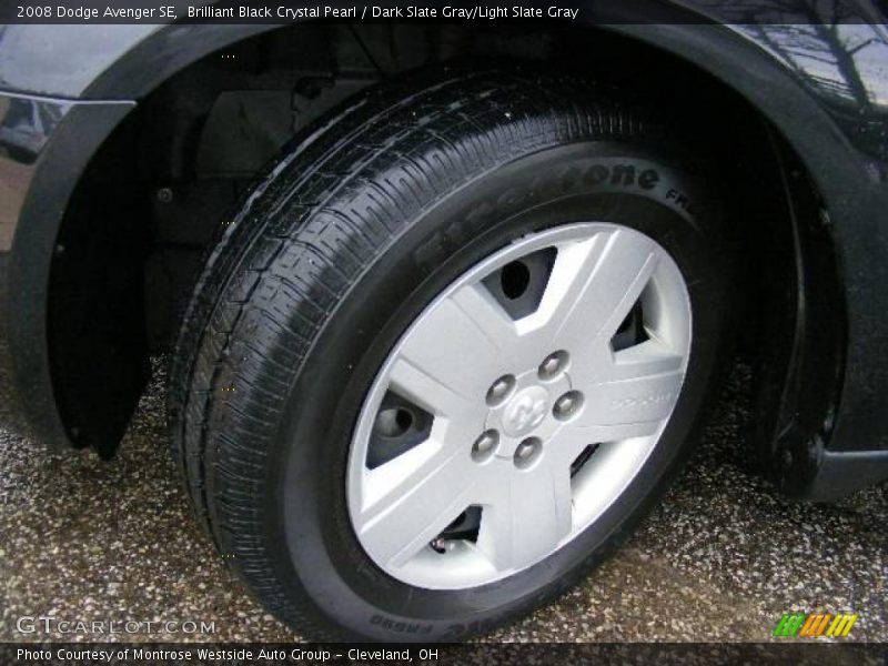 Brilliant Black Crystal Pearl / Dark Slate Gray/Light Slate Gray 2008 Dodge Avenger SE