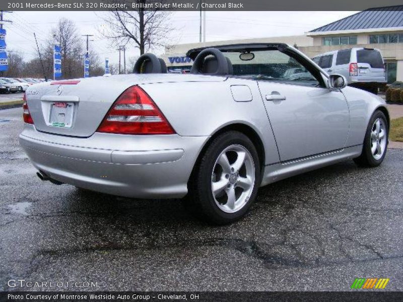 Brilliant Silver Metallic / Charcoal Black 2001 Mercedes-Benz SLK 320 Roadster