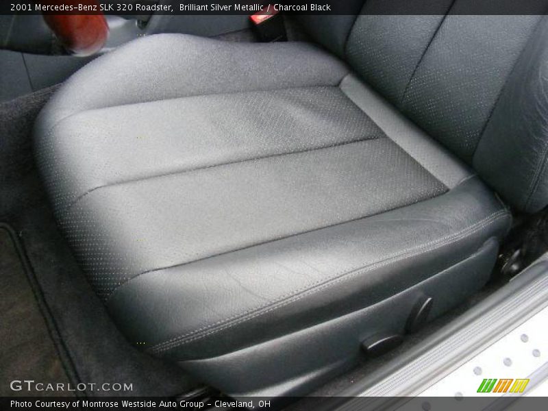 Brilliant Silver Metallic / Charcoal Black 2001 Mercedes-Benz SLK 320 Roadster
