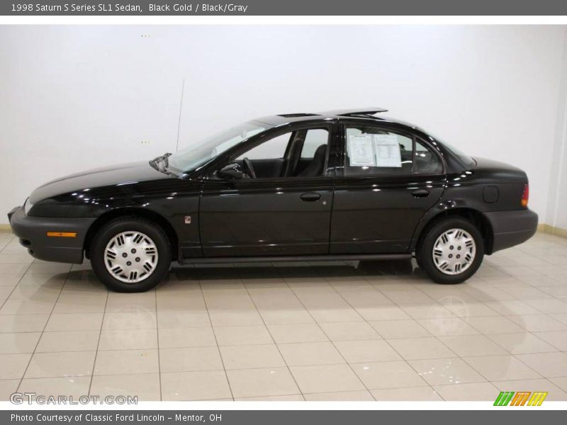 Black Gold / Black/Gray 1998 Saturn S Series SL1 Sedan