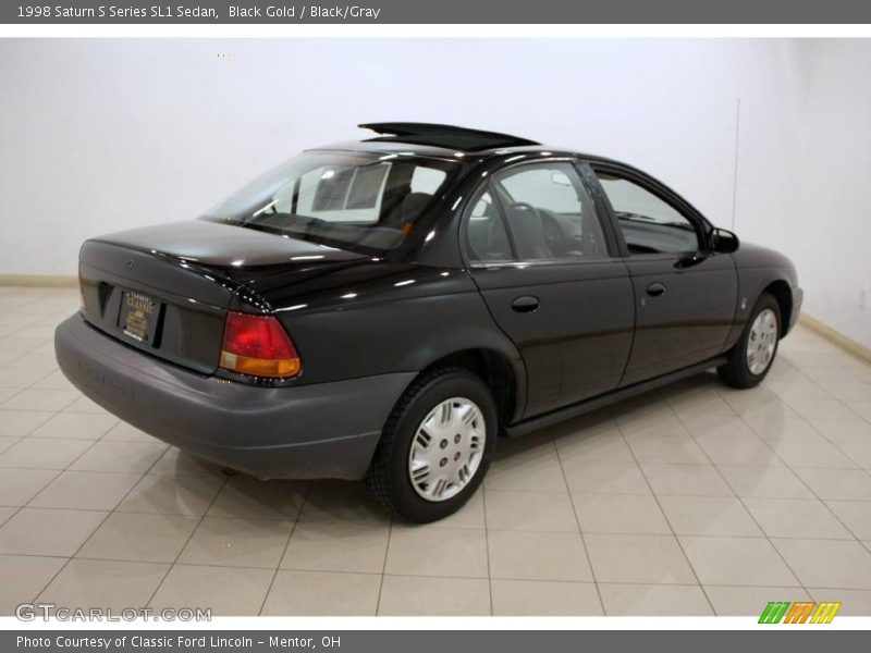 Black Gold / Black/Gray 1998 Saturn S Series SL1 Sedan