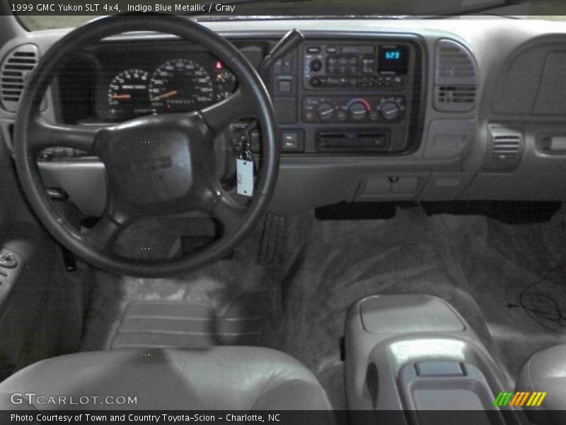 Indigo Blue Metallic / Gray 1999 GMC Yukon SLT 4x4