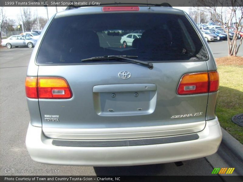 Silver Spruce Metallic / Gray 1999 Toyota Sienna XLE