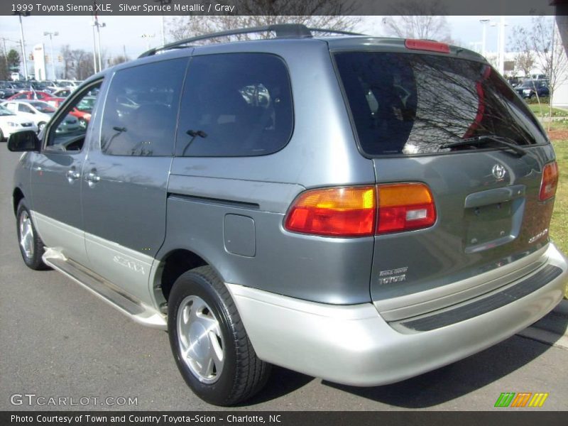 Silver Spruce Metallic / Gray 1999 Toyota Sienna XLE