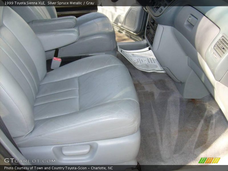 Silver Spruce Metallic / Gray 1999 Toyota Sienna XLE
