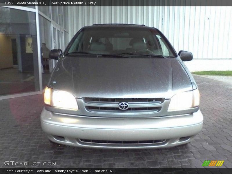 Silver Spruce Metallic / Gray 1999 Toyota Sienna XLE