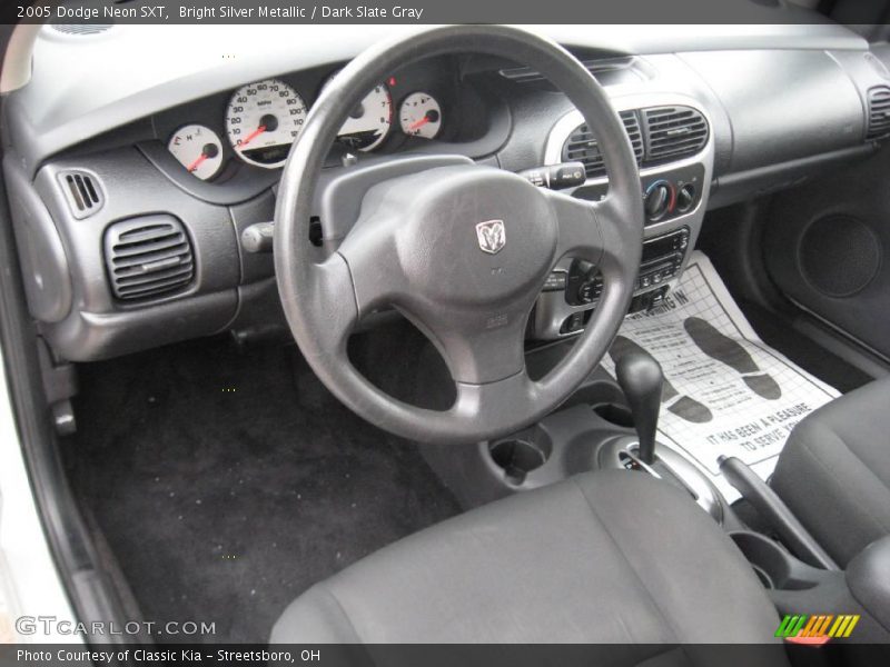 Bright Silver Metallic / Dark Slate Gray 2005 Dodge Neon SXT