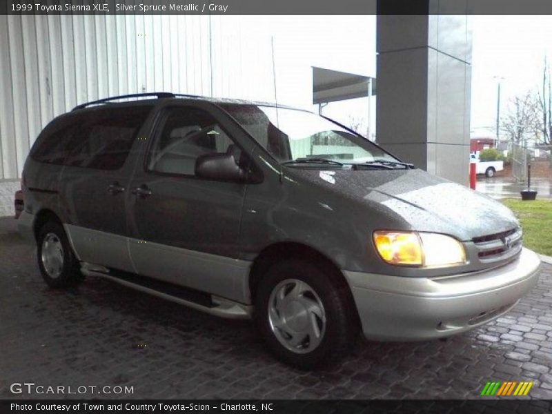 Silver Spruce Metallic / Gray 1999 Toyota Sienna XLE