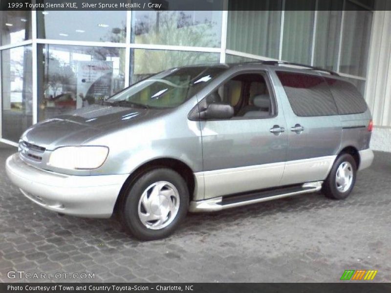 Silver Spruce Metallic / Gray 1999 Toyota Sienna XLE