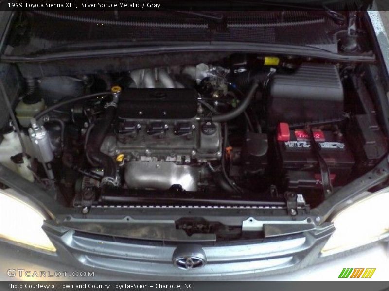 Silver Spruce Metallic / Gray 1999 Toyota Sienna XLE