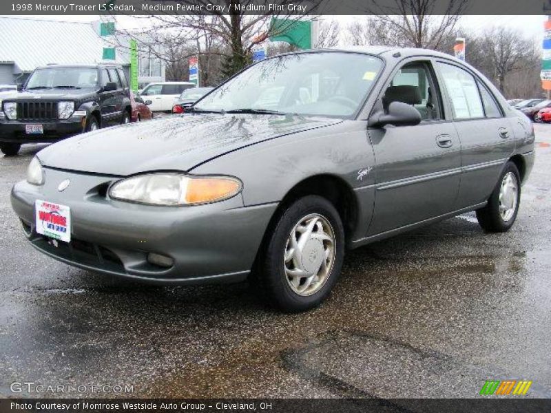 Medium Pewter Gray / Medium Flint Gray 1998 Mercury Tracer LS Sedan