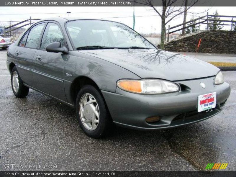 Medium Pewter Gray / Medium Flint Gray 1998 Mercury Tracer LS Sedan