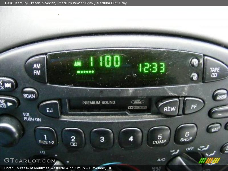 Medium Pewter Gray / Medium Flint Gray 1998 Mercury Tracer LS Sedan