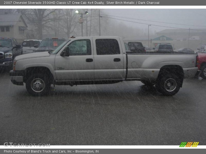 Silver Birch Metallic / Dark Charcoal 2007 Chevrolet Silverado 3500HD Classic LT Crew Cab 4x4 Dually