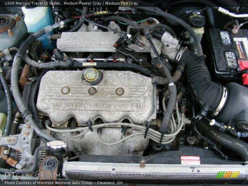 Medium Pewter Gray / Medium Flint Gray 1998 Mercury Tracer LS Sedan