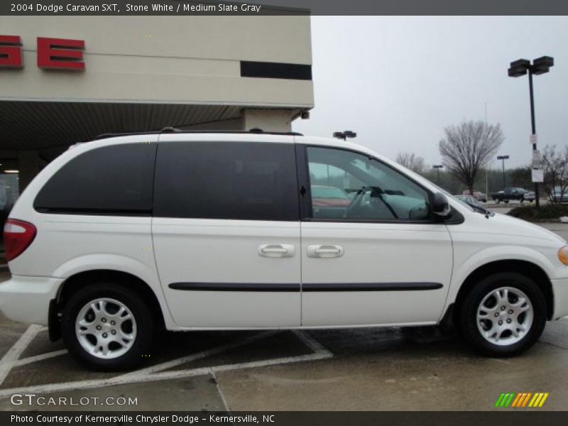 Stone White / Medium Slate Gray 2004 Dodge Caravan SXT
