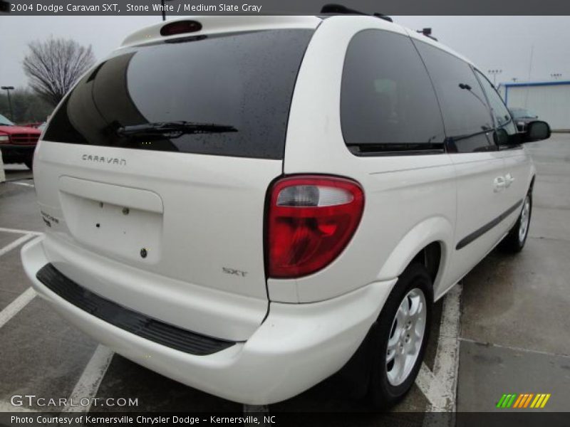 Stone White / Medium Slate Gray 2004 Dodge Caravan SXT