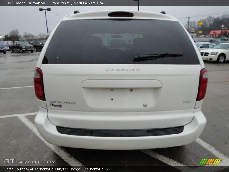 Stone White / Medium Slate Gray 2004 Dodge Caravan SXT